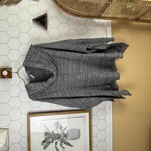 Free People Dark Gray Banana Split Cowl Neck Wool Blend Sweater - Size - Medium